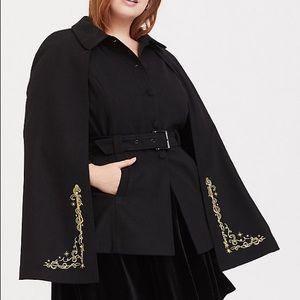 HARRY POTTER BLACK WOOL CAPE COAT